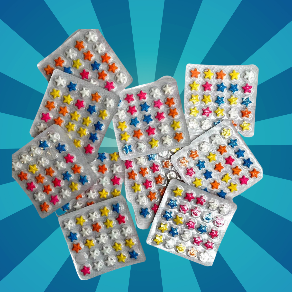 Colorful Stars Candy | Pack of 15 Pcs.