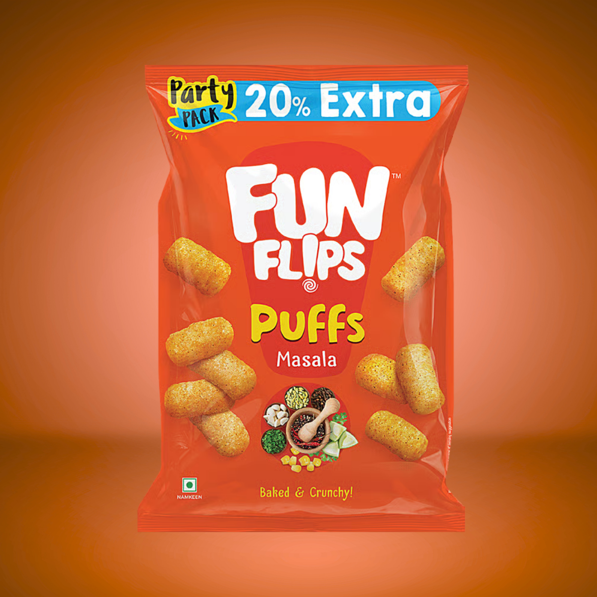 Fun Flips Masala Puffs