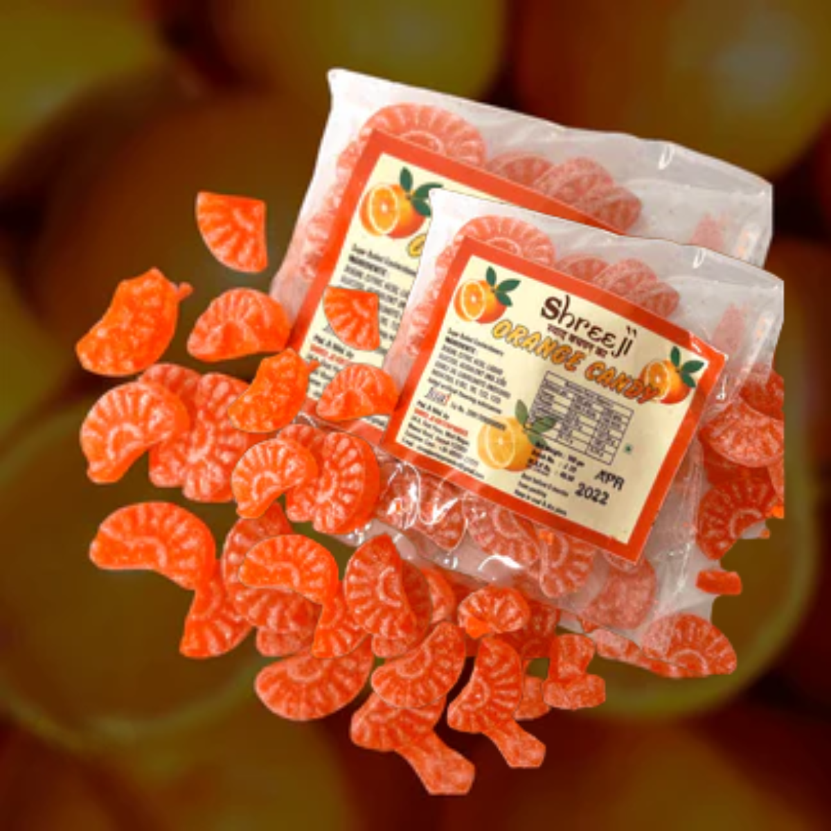 Half Moon Orange Candy | Pack of 20 Pcs.
