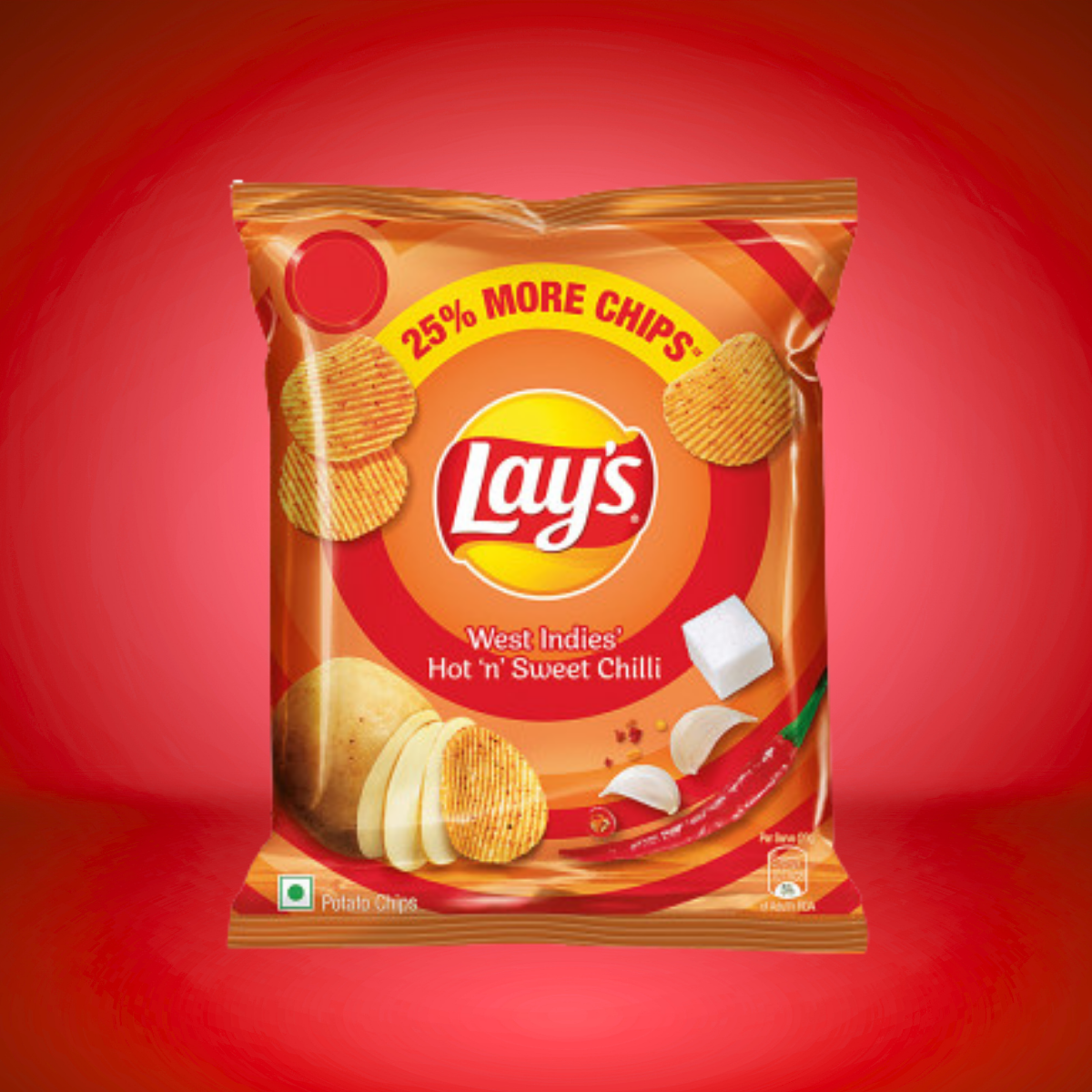 Lay's West Indies Hot and Sweet Crunchy Chilli Chips