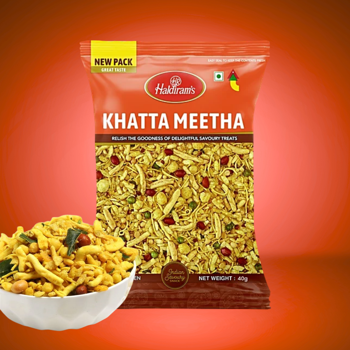 Haldiram's Khatha Meetha Namkeen, 40gm