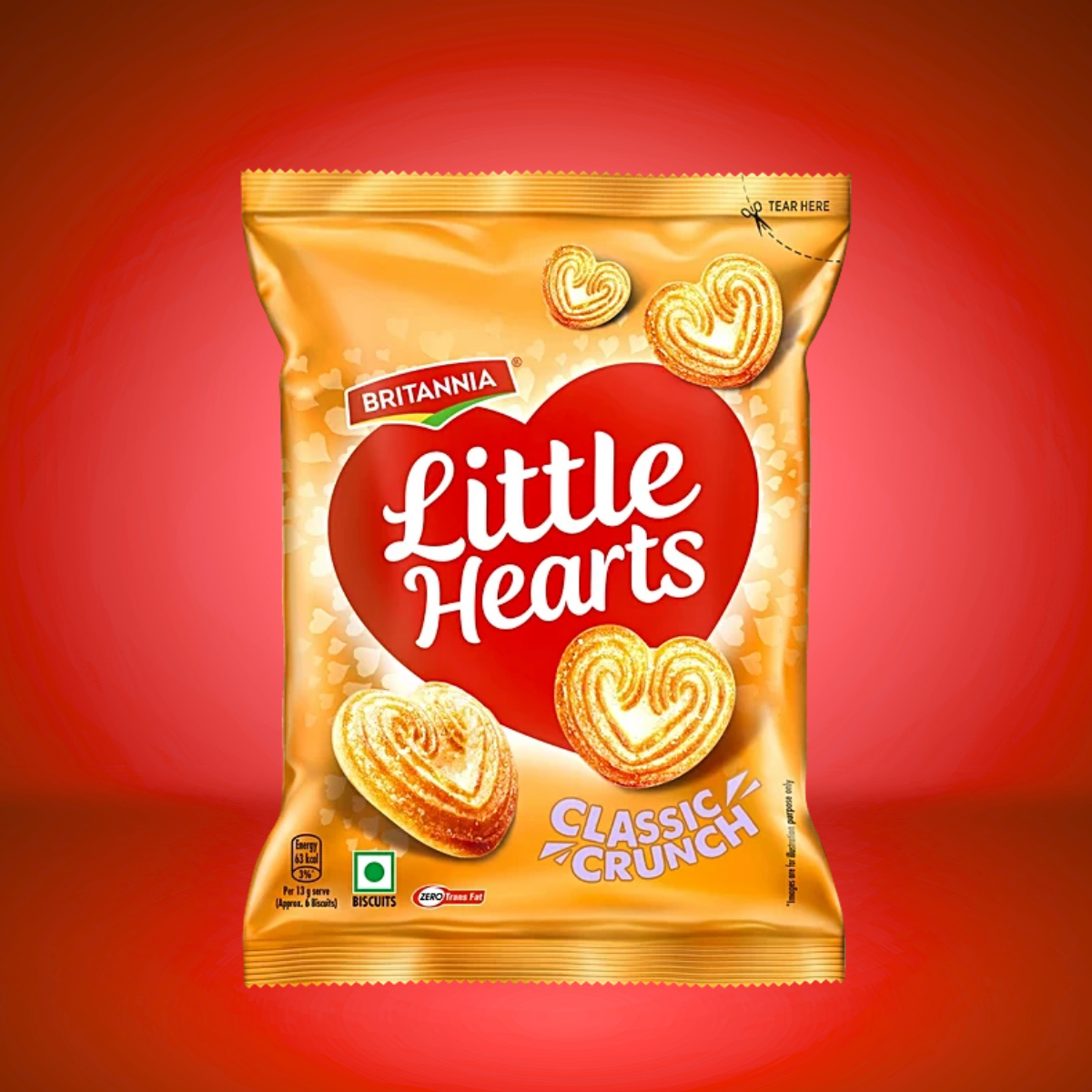 Britannia Little Hearts Classic Biscuits -small